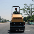 Mini rodillo compactador de doble tambor Road Roller Ride on Road compactadora compactadora FYL-900